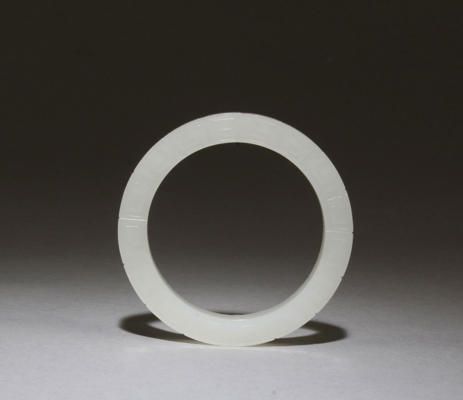 Antique Chinese White Jade Bangle (1 of 4)