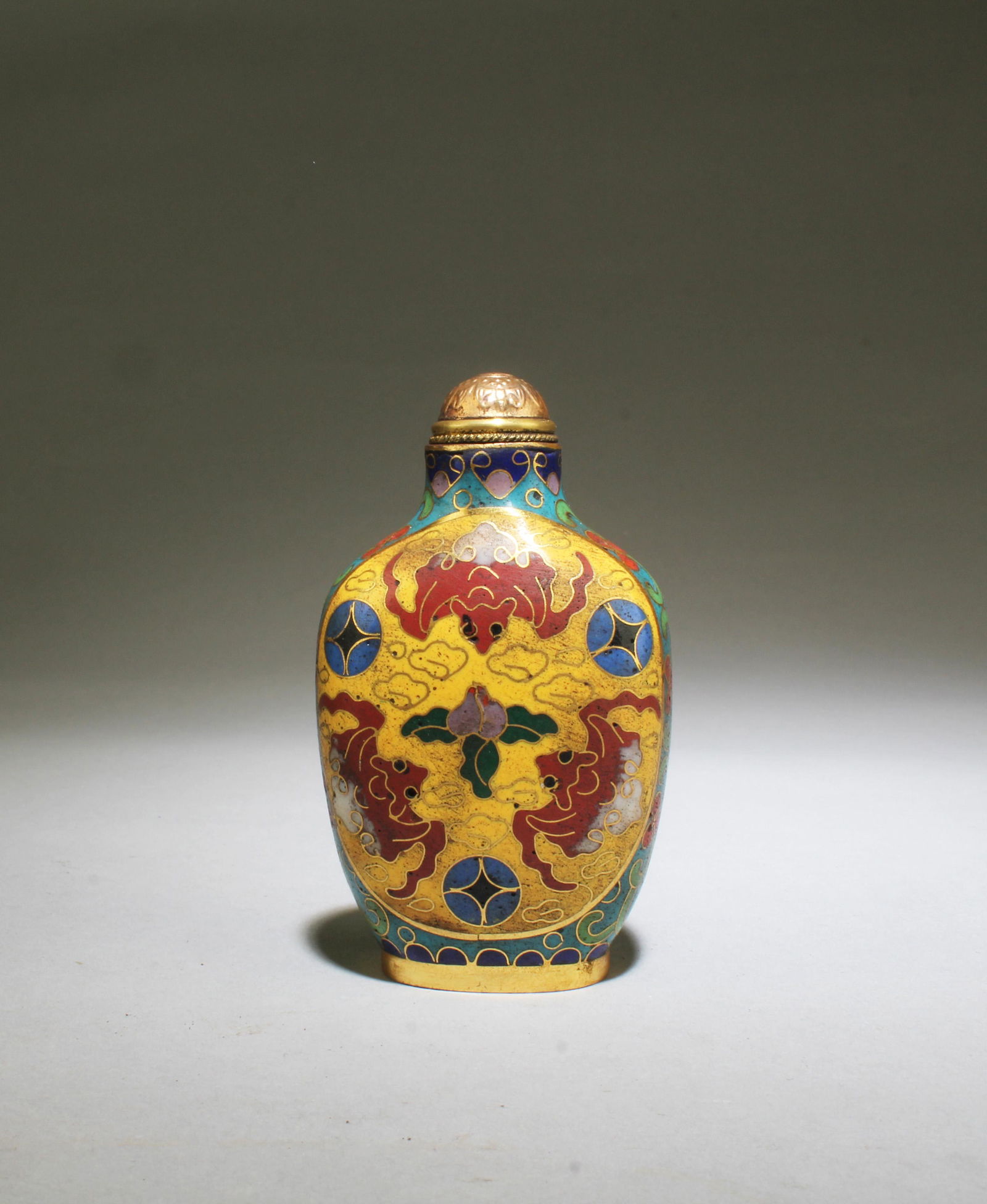 A Cloisonne Snuff Bottle (1 of 5)