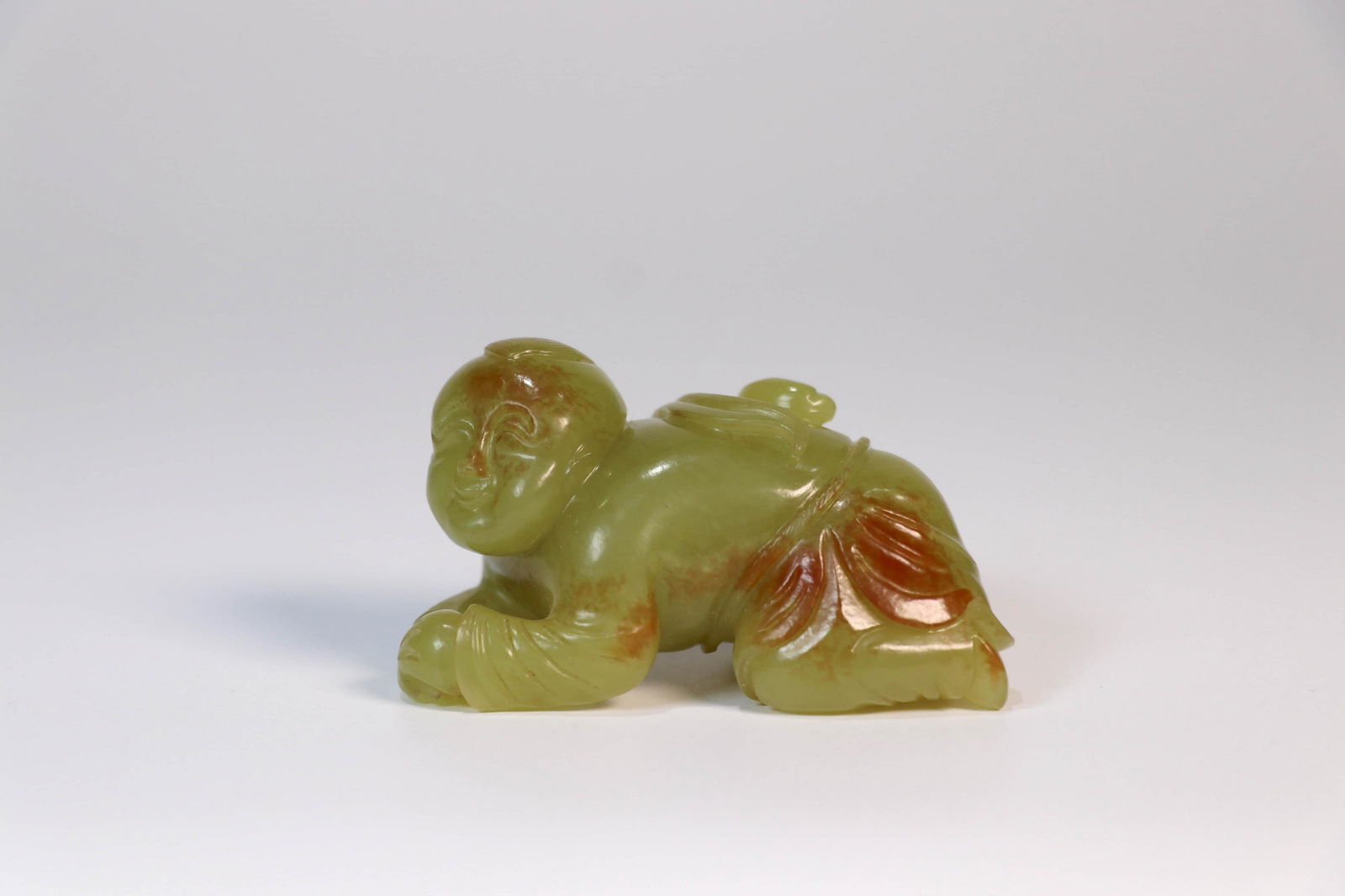 Carved Yellow Jade Figure (1 of 4)