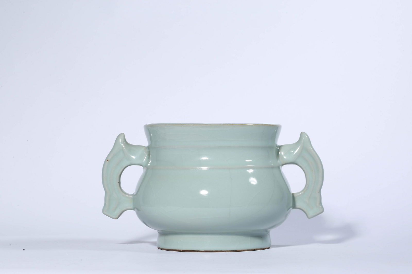 Sky-Blue Glaze Double Eared Censer (1 of 5)