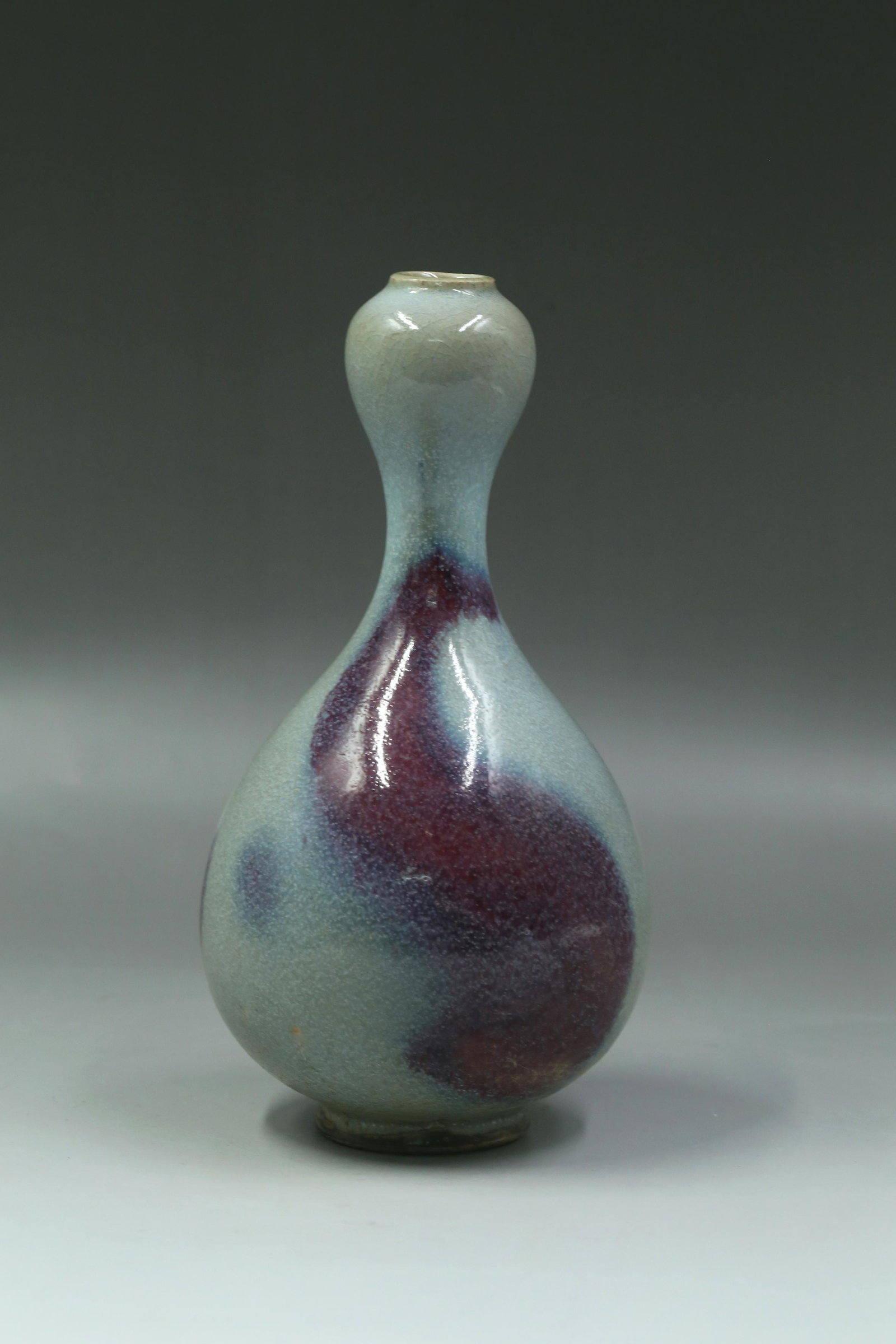 A Jun Type Vase: A Jun Type Vase. Height: 28 cm Diameter: 15 cmProvenance: From Dr Yang of Monterey Park, California