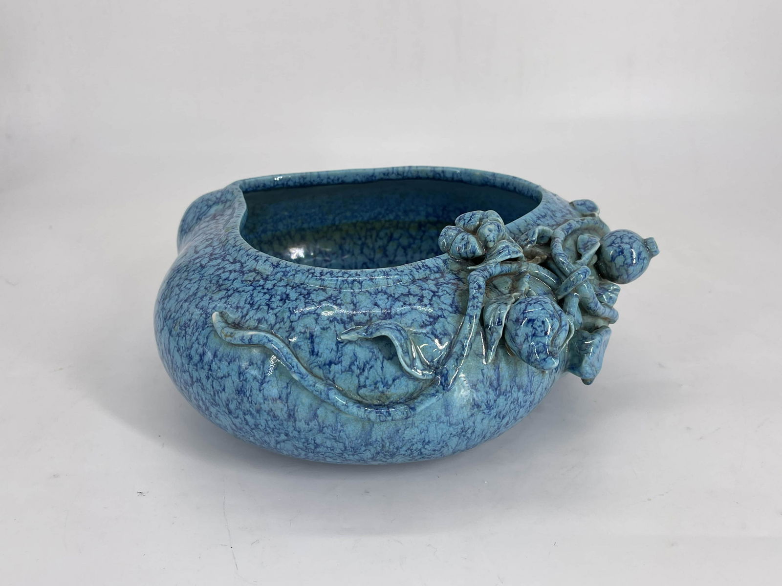 Large Lujun glaze peach-shape washer (1 of 4)