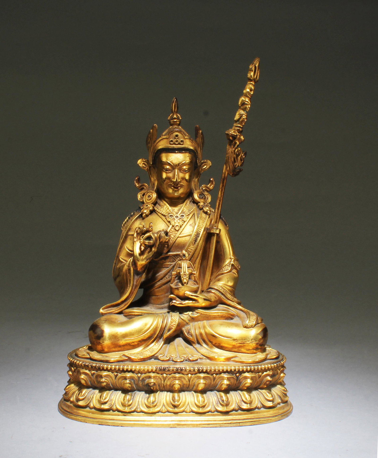 Chinese Bronze Bodhisattva Statue (1 of 6)