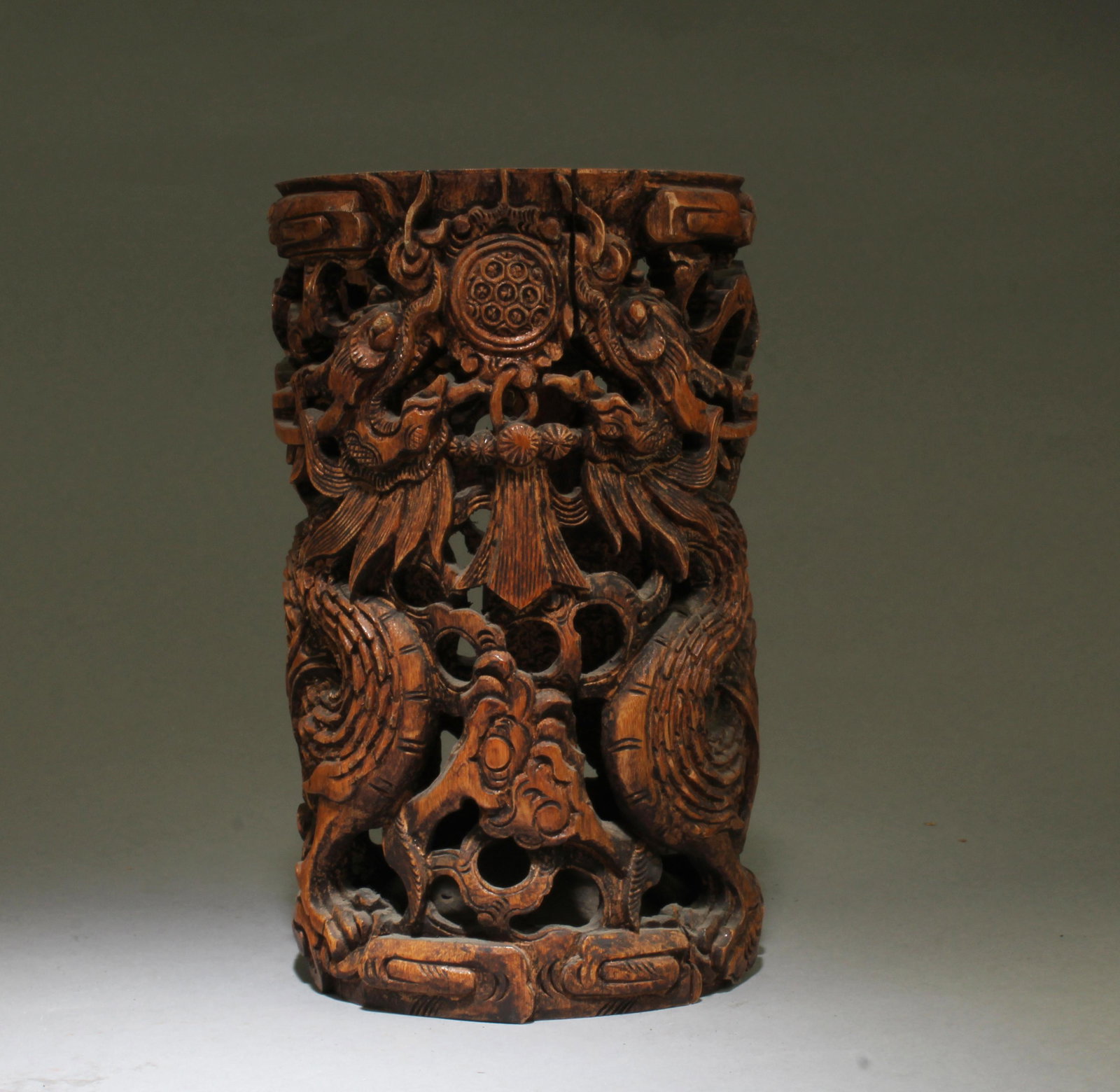 A Carved Bamboo Brushpot (1 of 6)