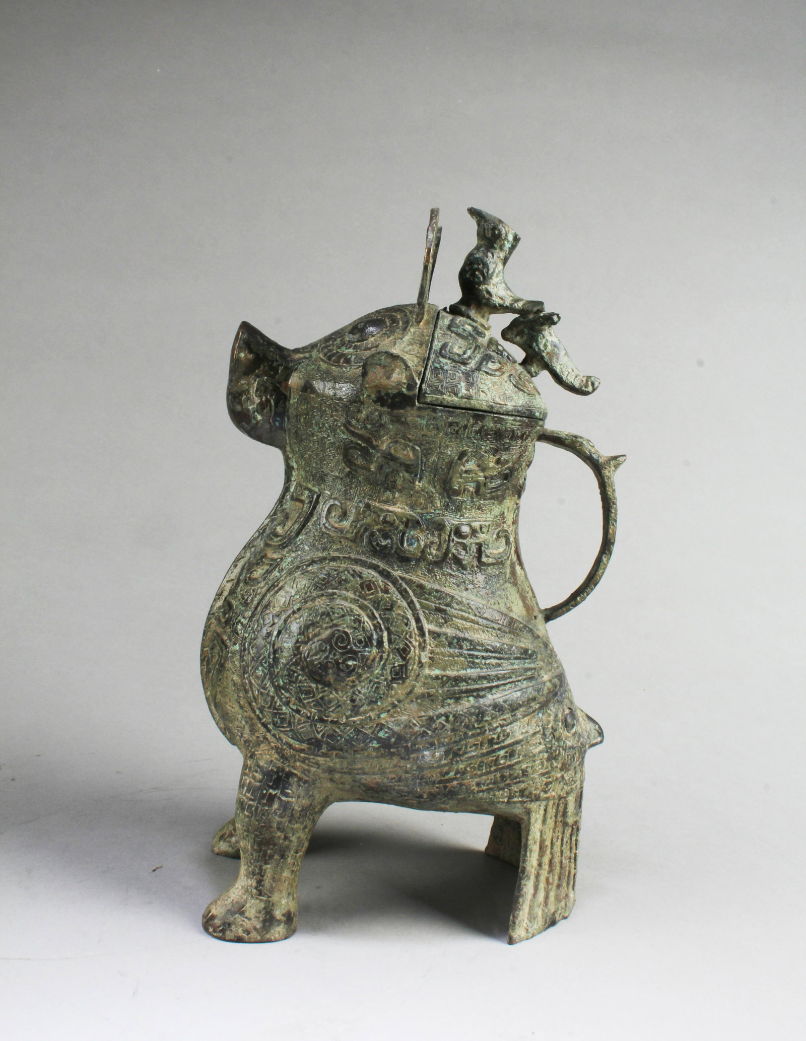 A Bronze Mythical Beast Container (1 of 7)
