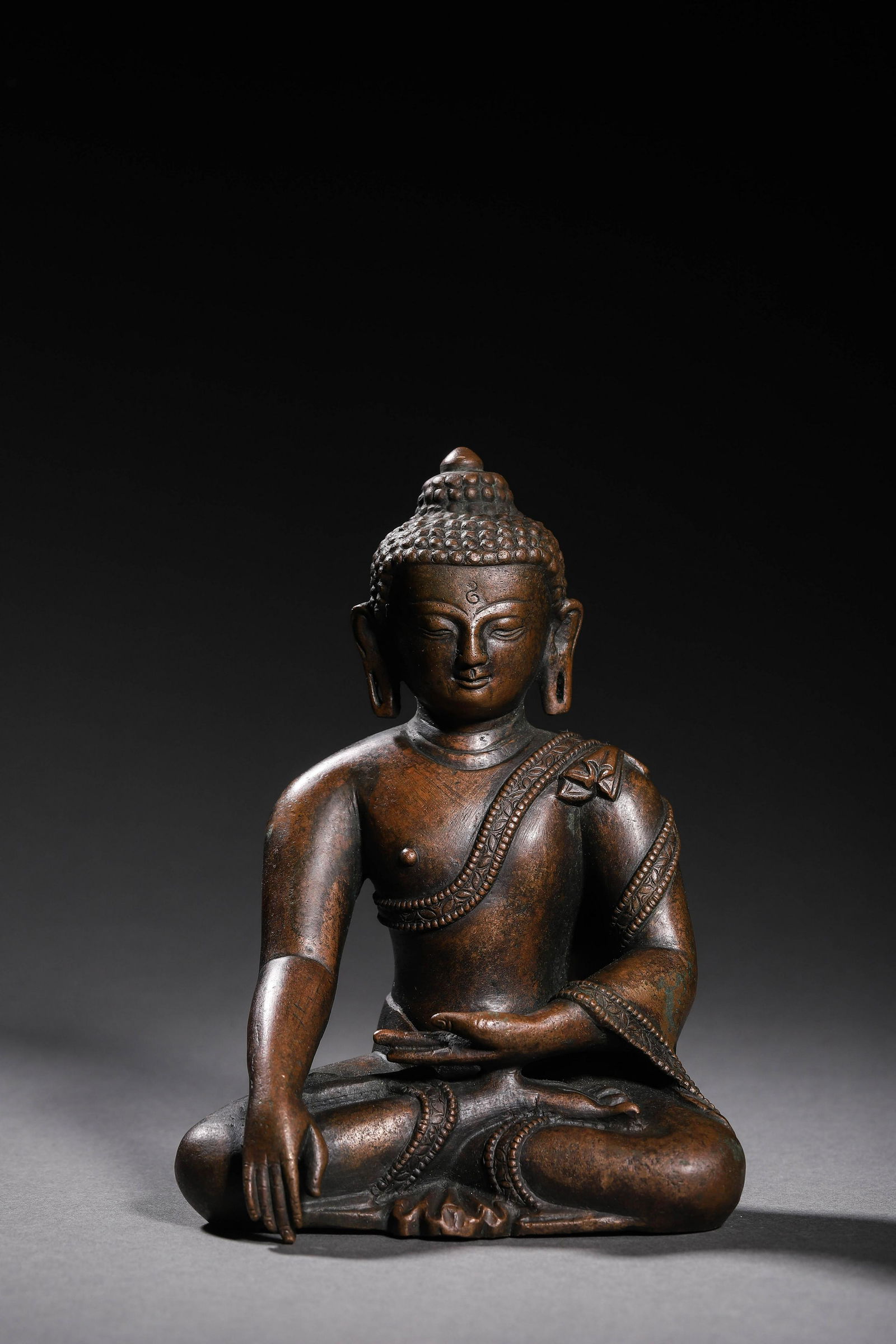 10th Century: A Bronze Seated Amithaba Buddha Statue (1 of 14)