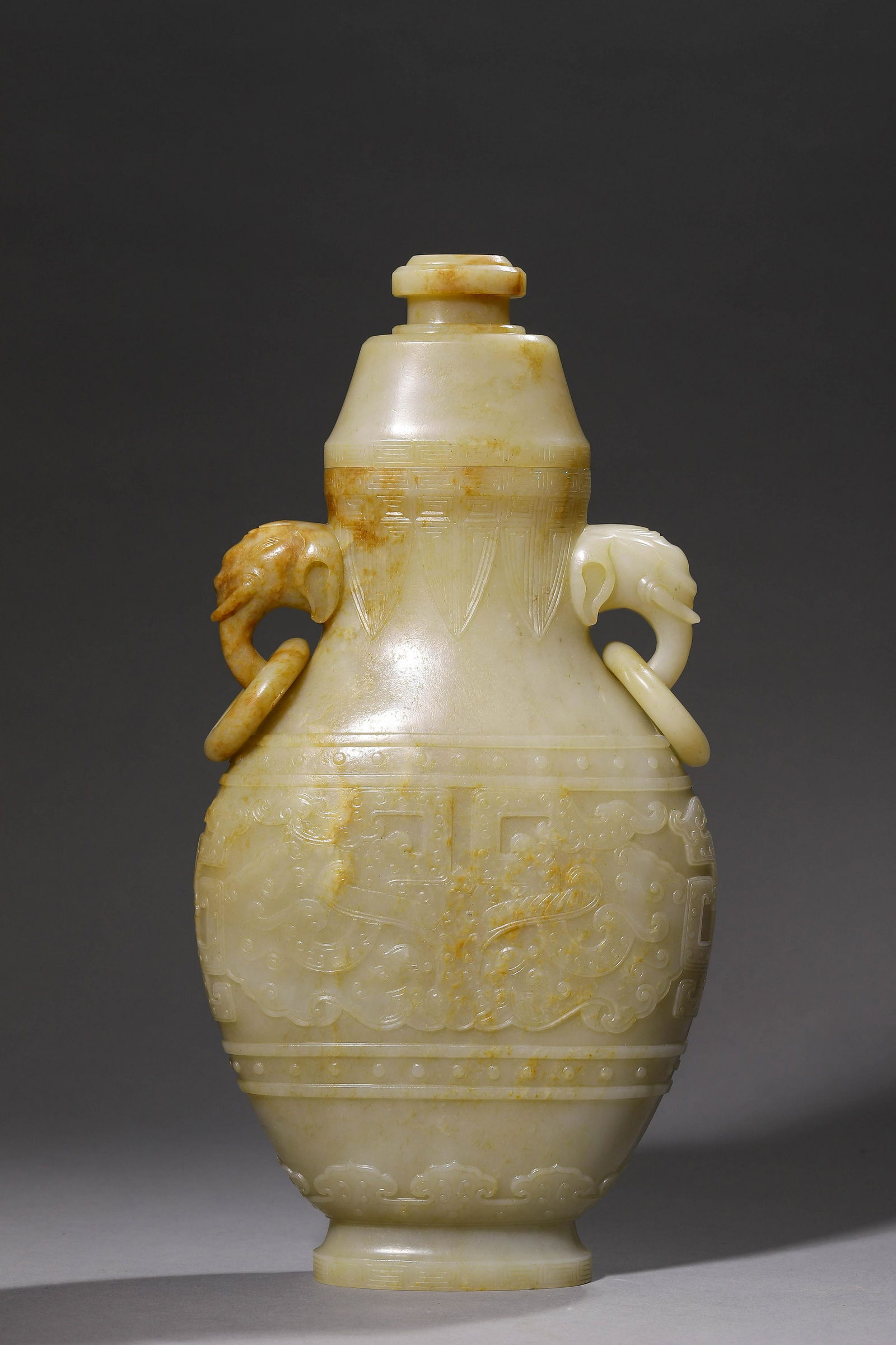 An Early Carved Jade Vase (1 of 10)