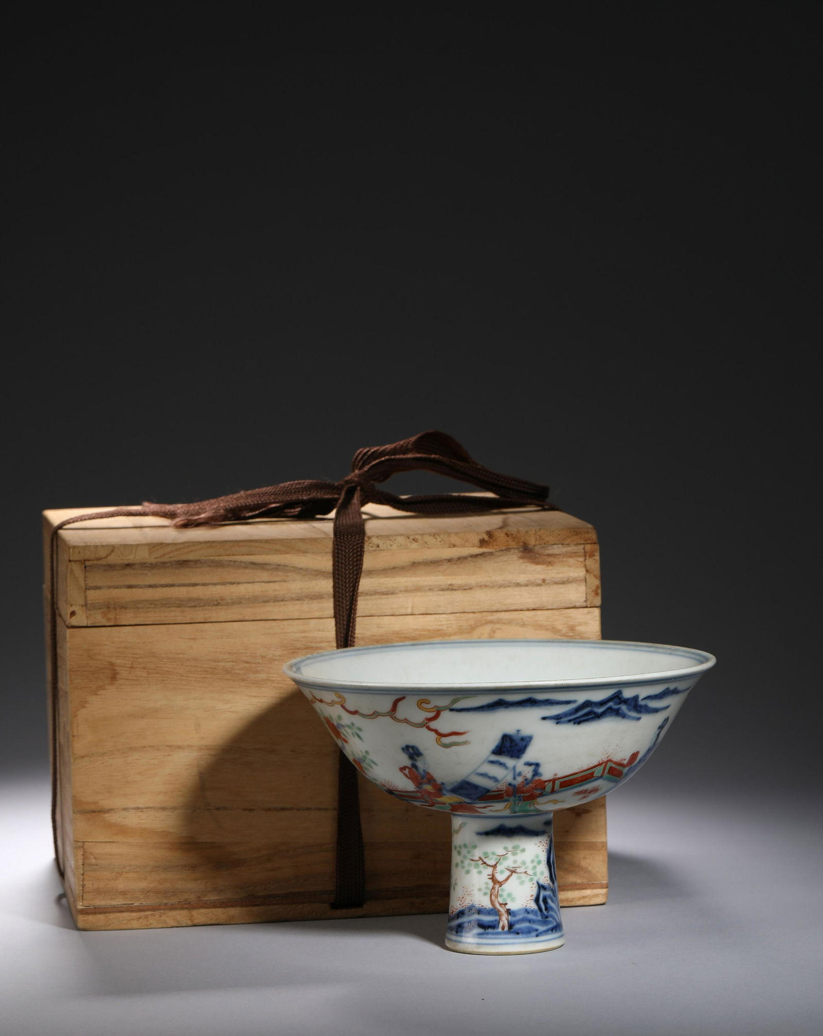 Ming XuanDe: A Blue & White WuCai Stem Bowl (1 of 15)