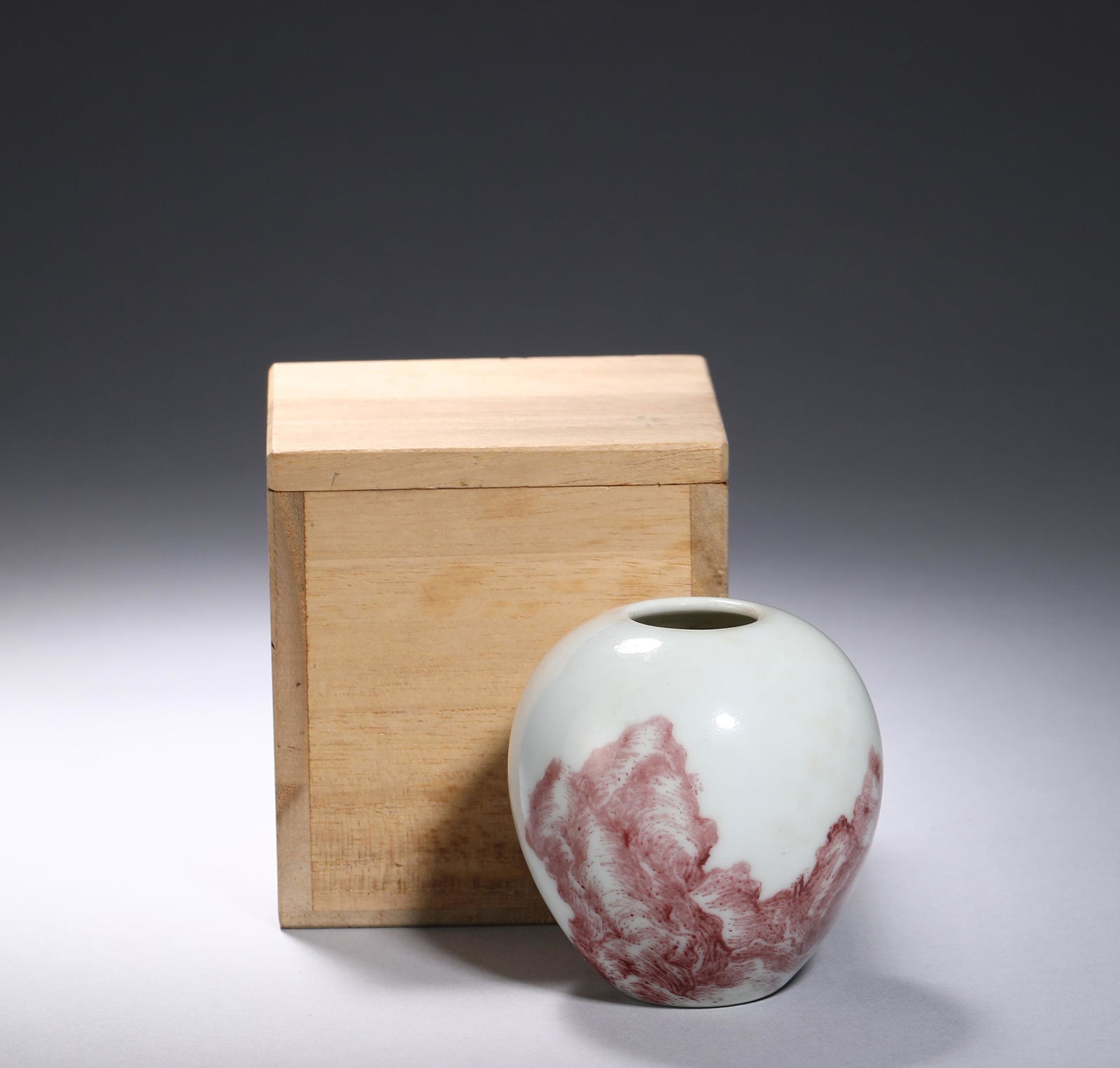 Qing:  An Underglazed Red Porcelain Water Bowl (1 of 14)