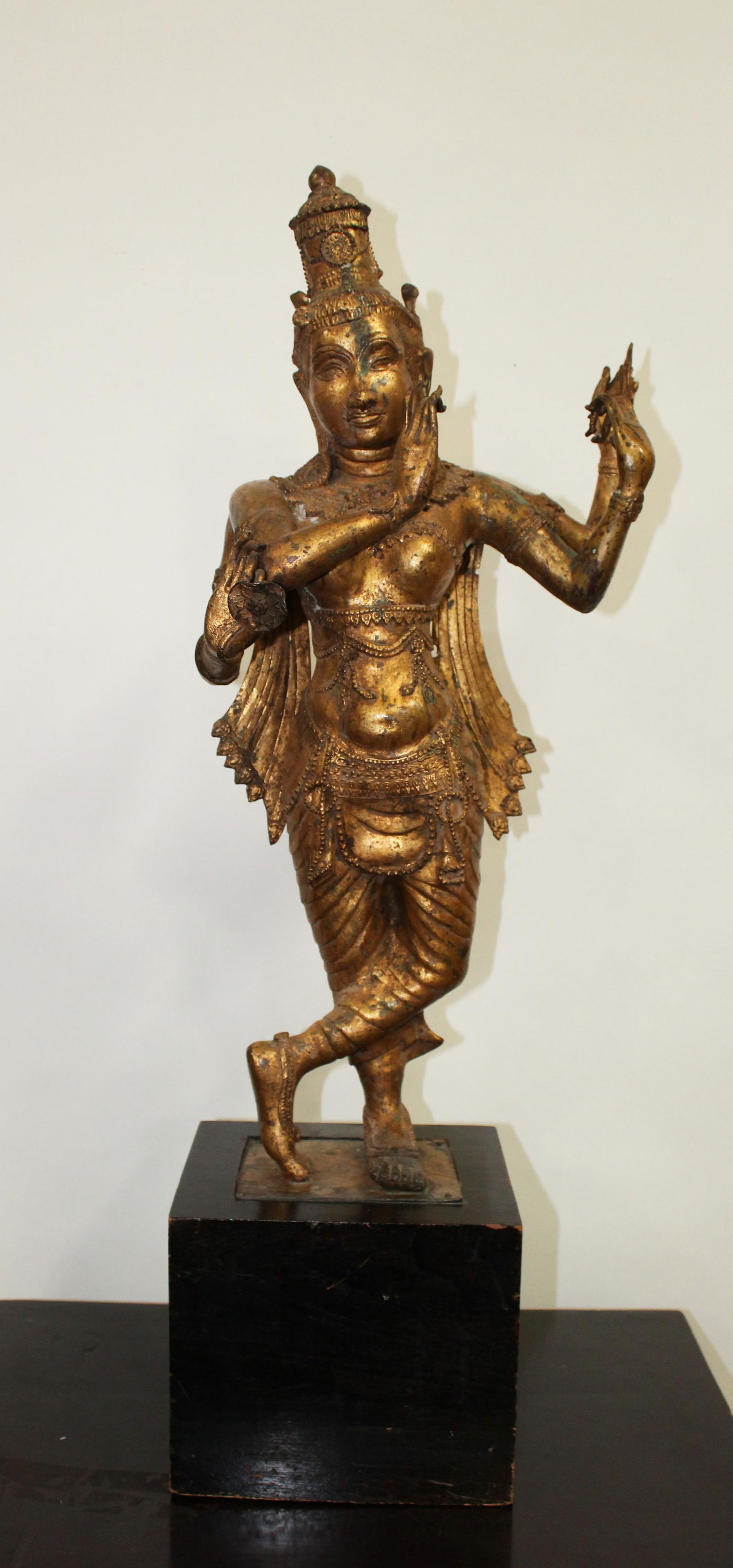 Antique Gilt Bronze Hindu Statue (1 of 14)