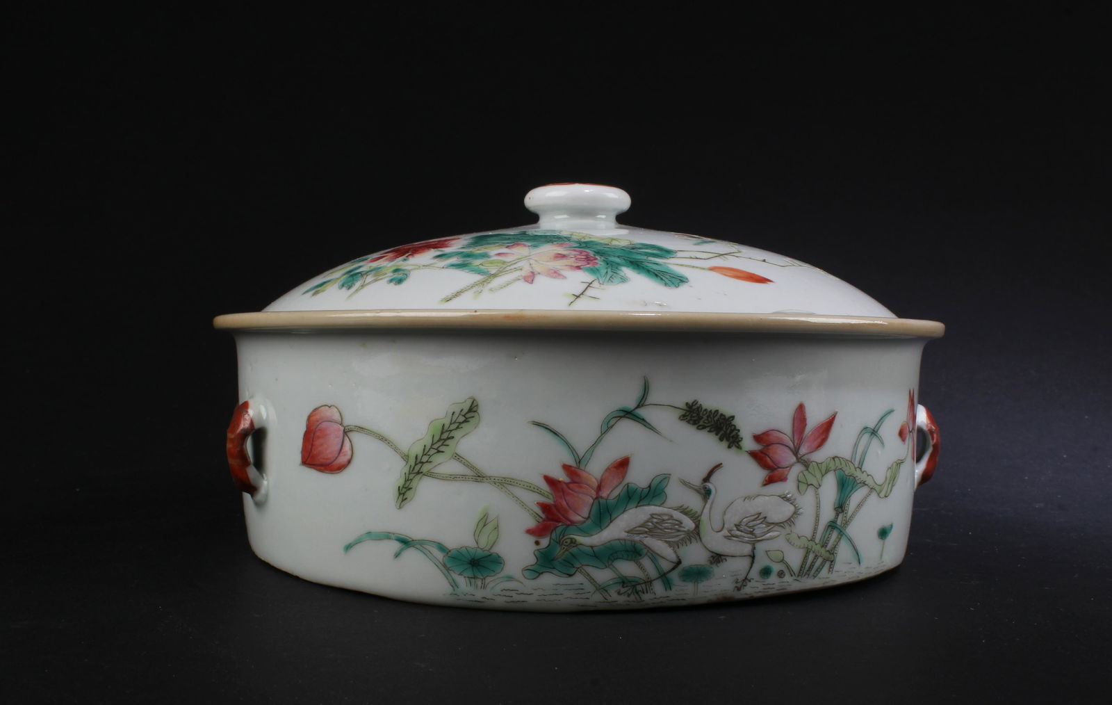 Antique Porcelain Round Container (1 of 11)