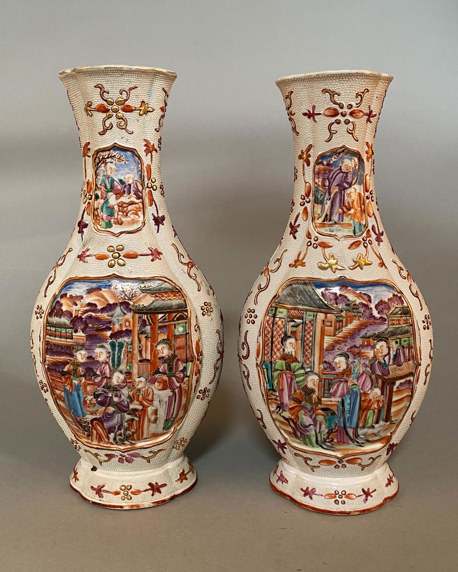 Two Fine Antique Chinese Famille Rose Porcel (1 of 9)