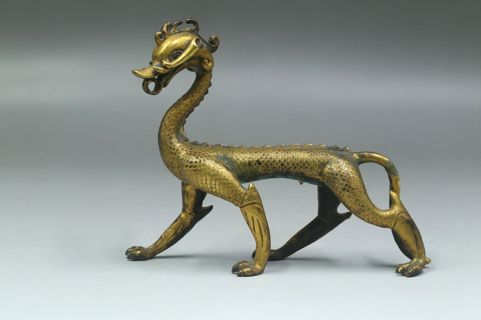A Gilt Bronze Dragon Ornament (1 of 9)