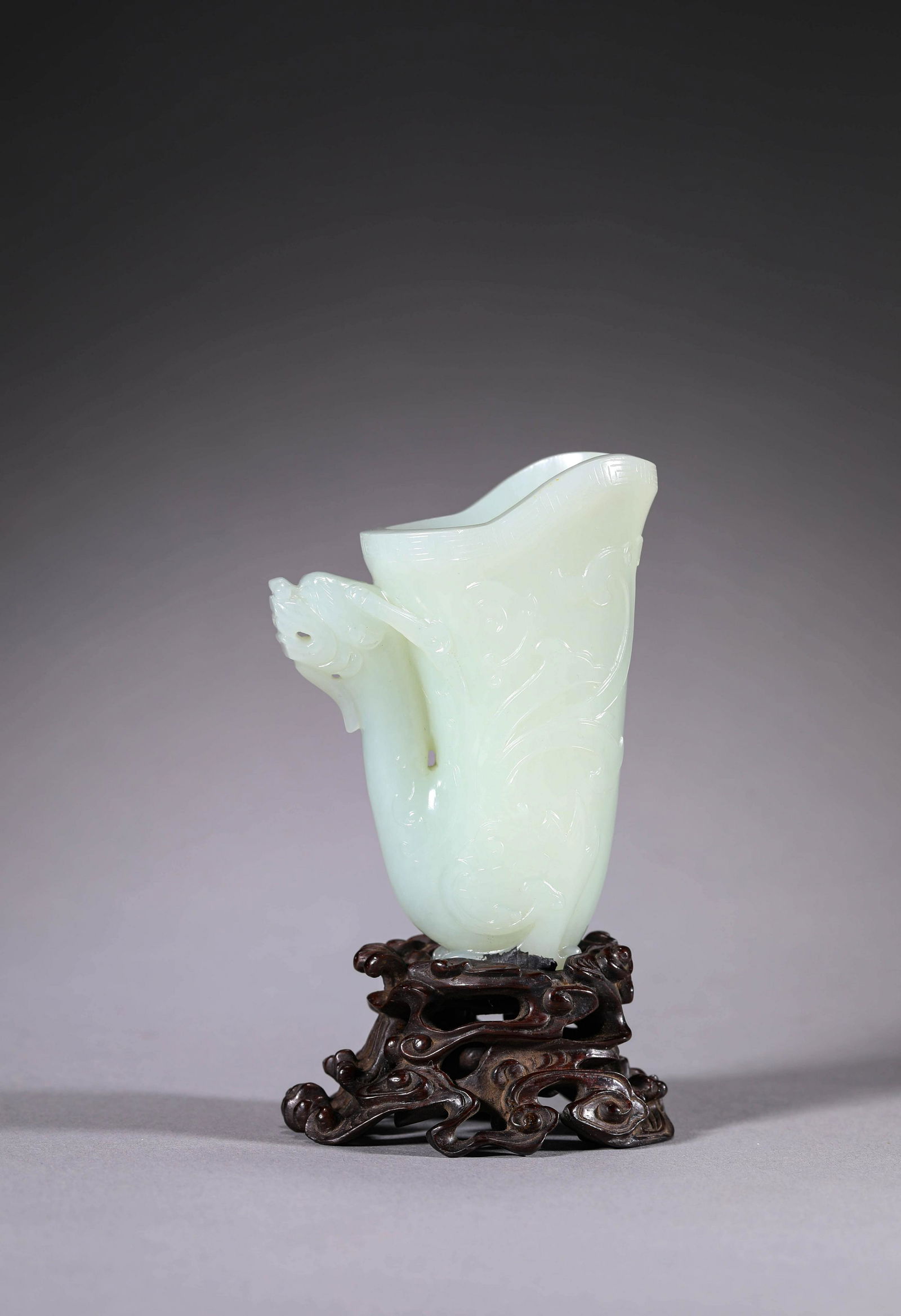 Carved Jade Dragon Rhyton (1 of 6)