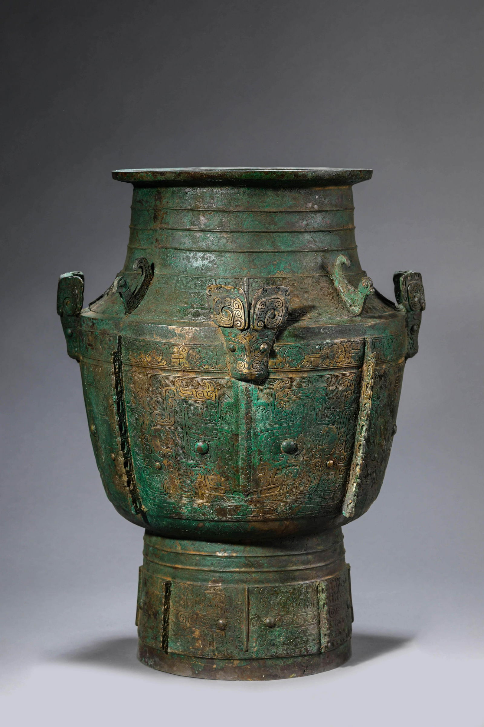 Bronze Ritual Bull-Eared Vessel (1 of 8)