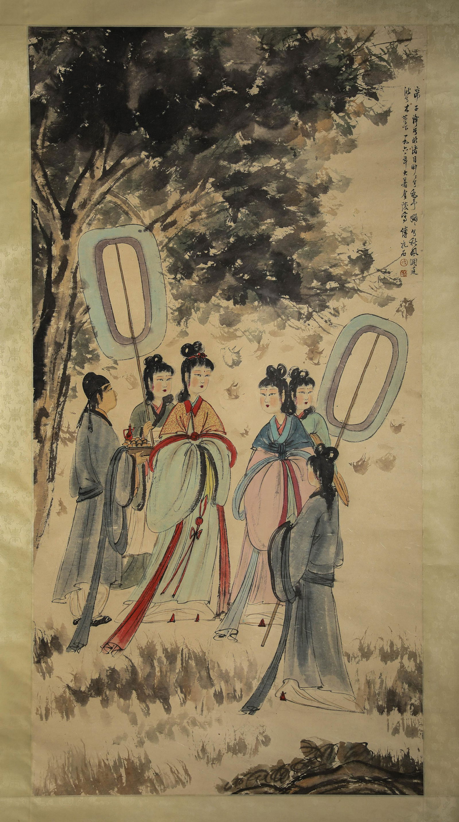 Three Ladies Chinese Painting (1 of 5)