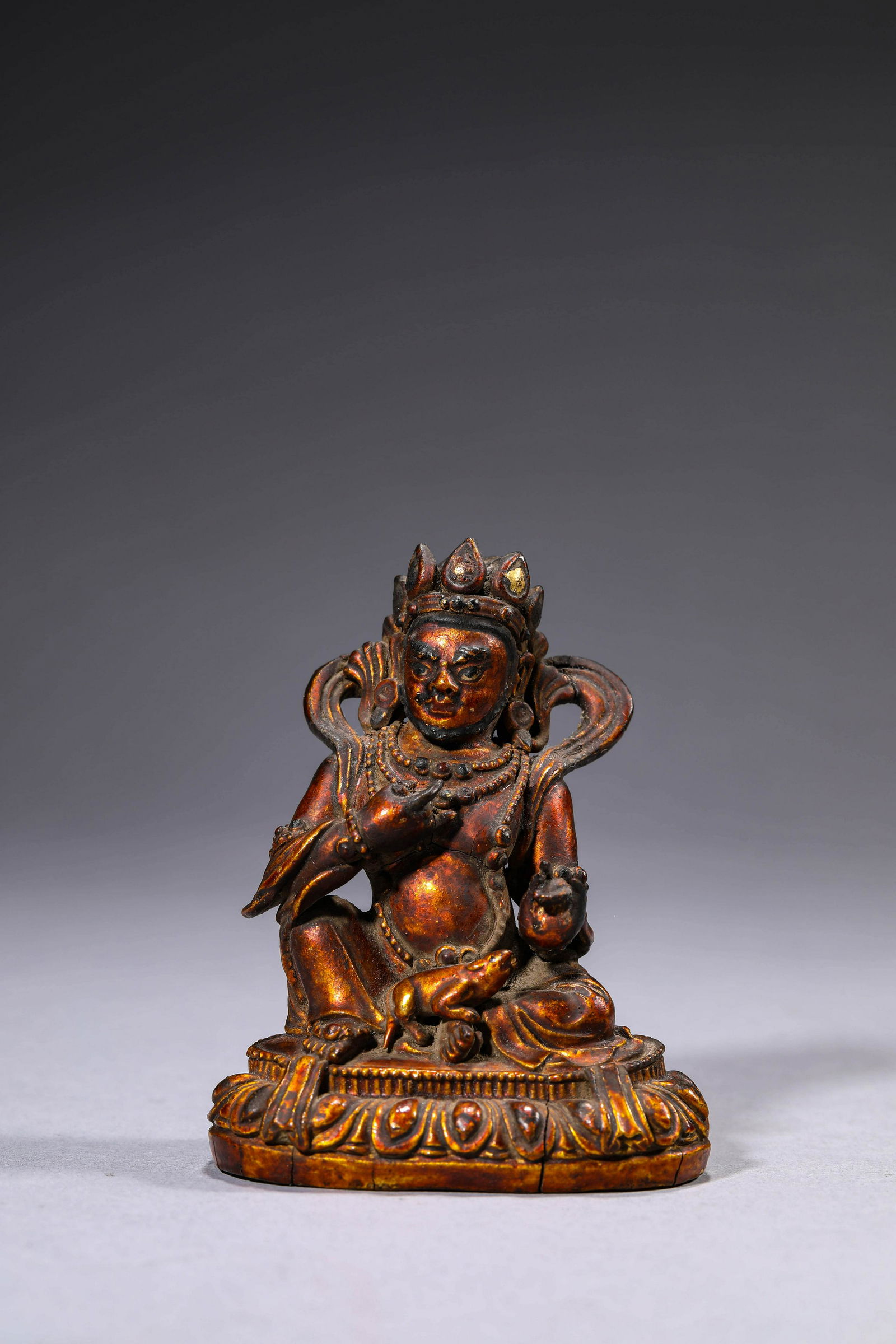 Gilt-Lacquer-Wood Yellow Jambhala (1 of 6)