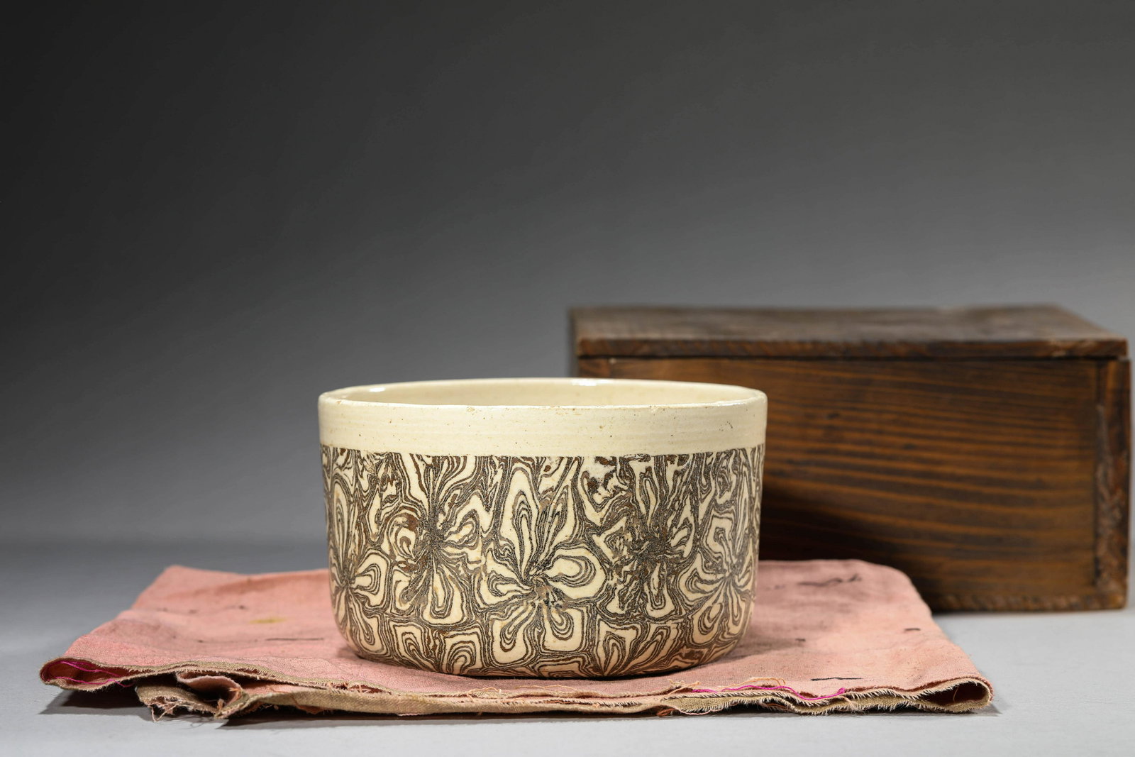 Wood-Grained Alms Bowl (1 of 7)