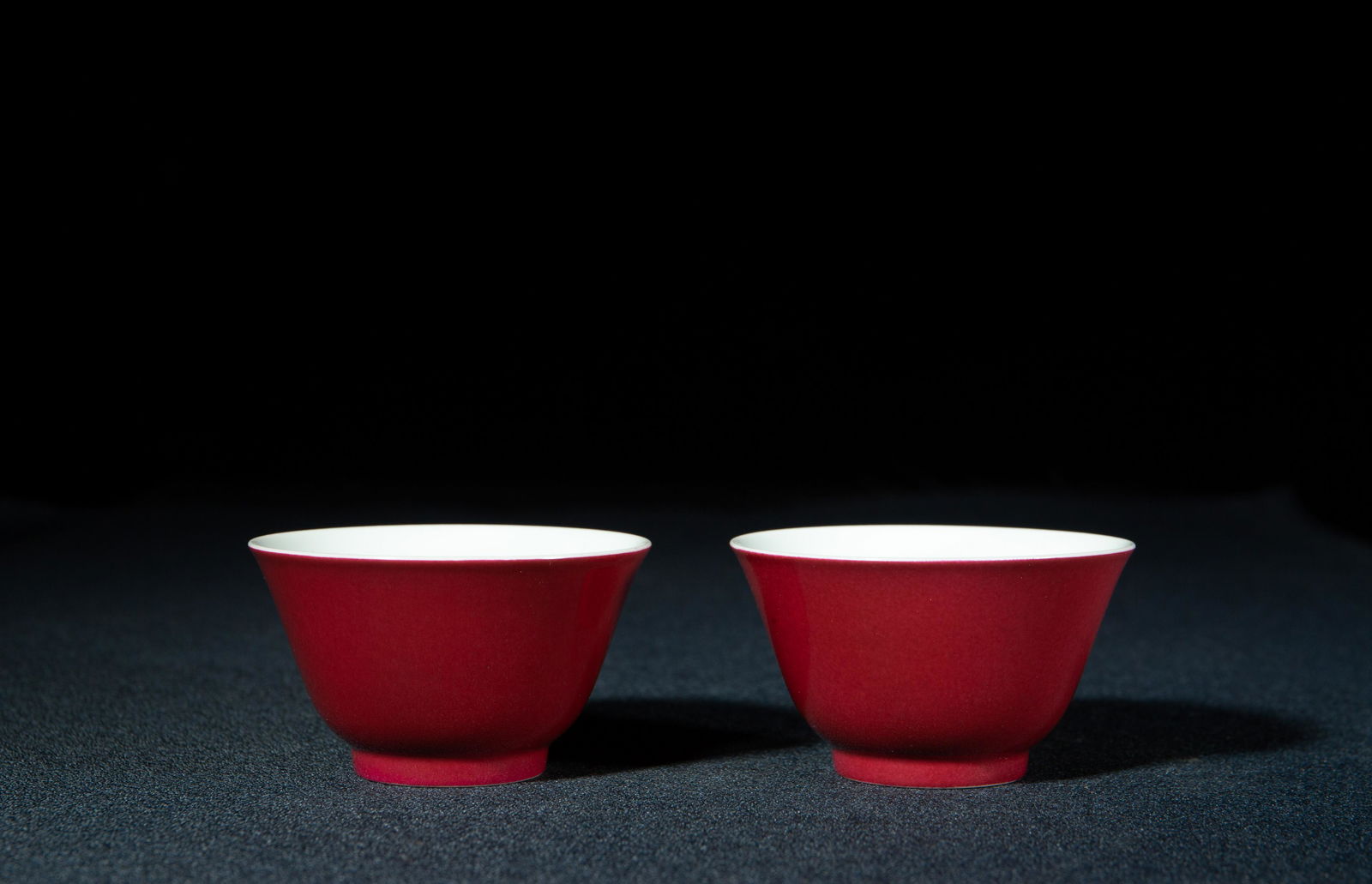 Qing: A pair of Red Glazed Cups (1 of 8)
