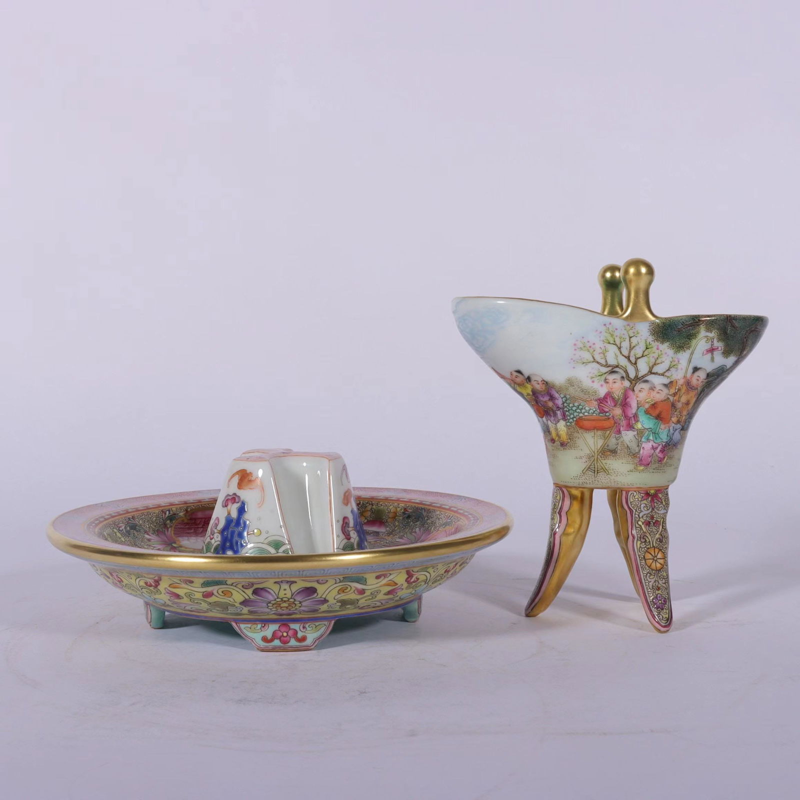 A Polychrome Porcelain Vessel (1 of 4)