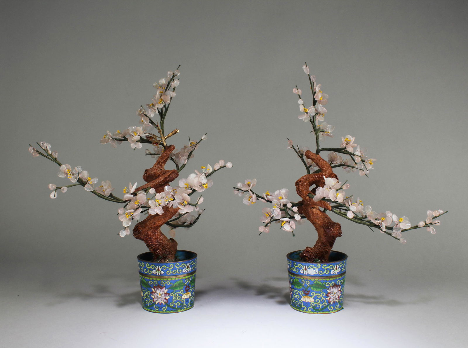 Two cloisonne Planter Pots (1 of 8)