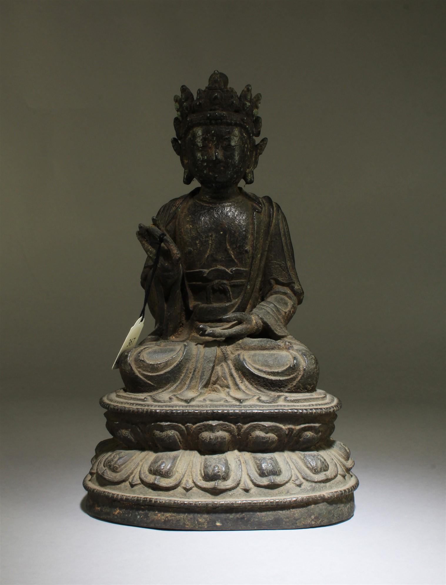 Antique Chinese Bronze Bodhisattva Statue (1 of 11)
