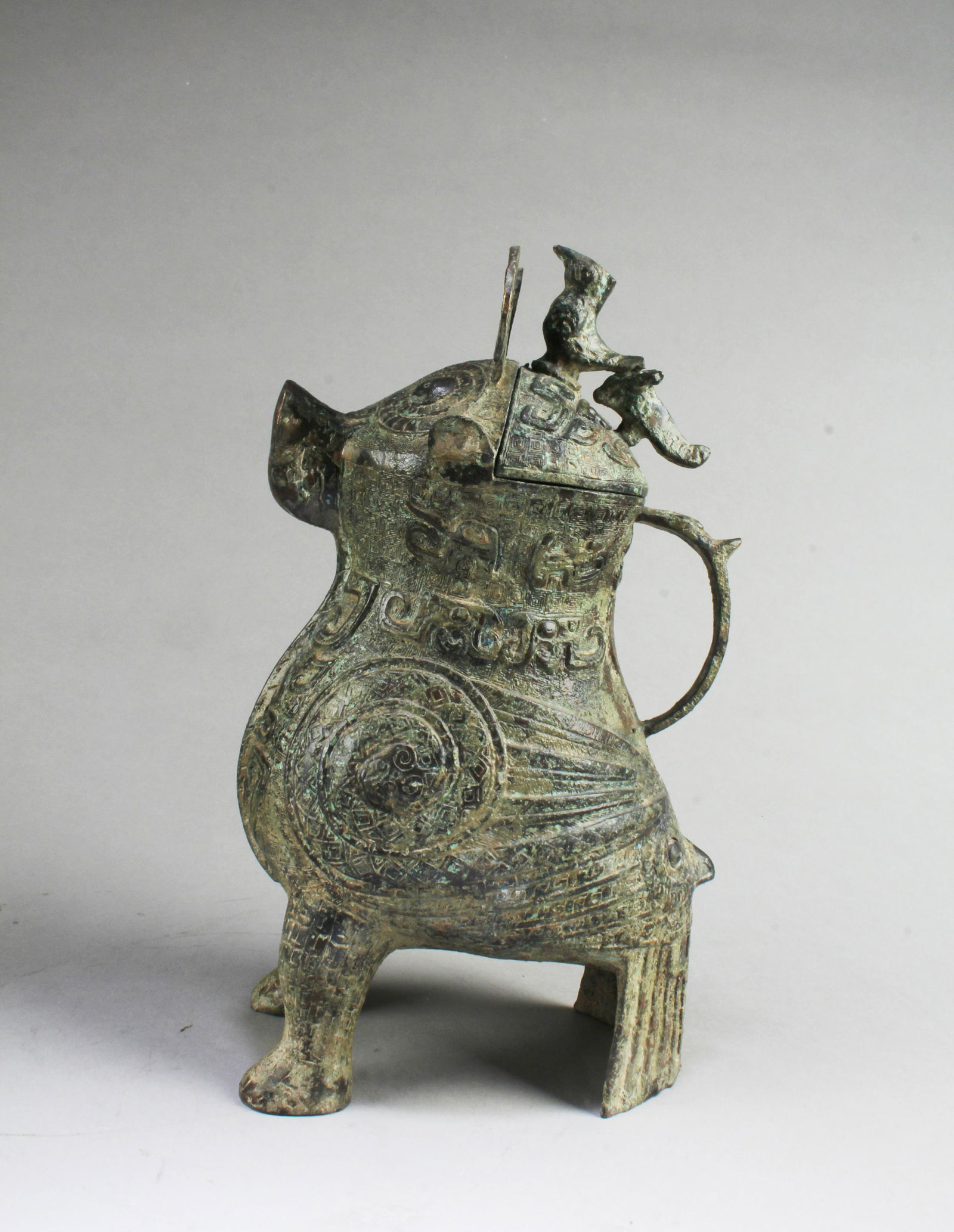 A Bronze Mythical Beast Container (1 of 7)