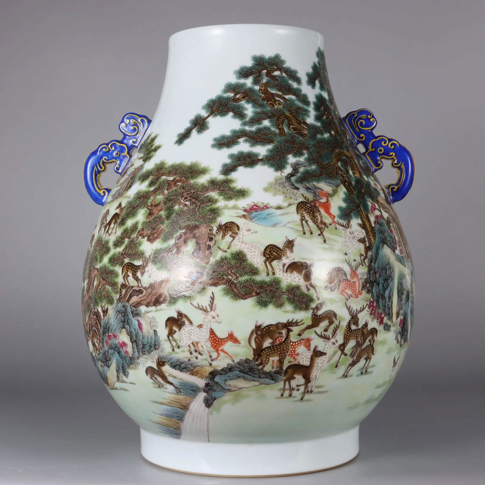 A Fencai Double-Eared Vase (1 of 8)