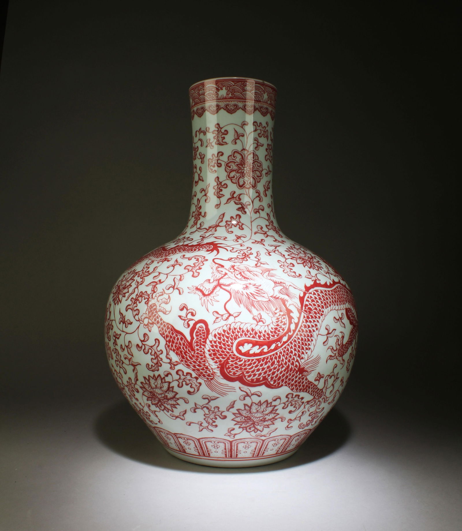 A Red Underglazed Porcelain Celestial Vase (1 of 8)