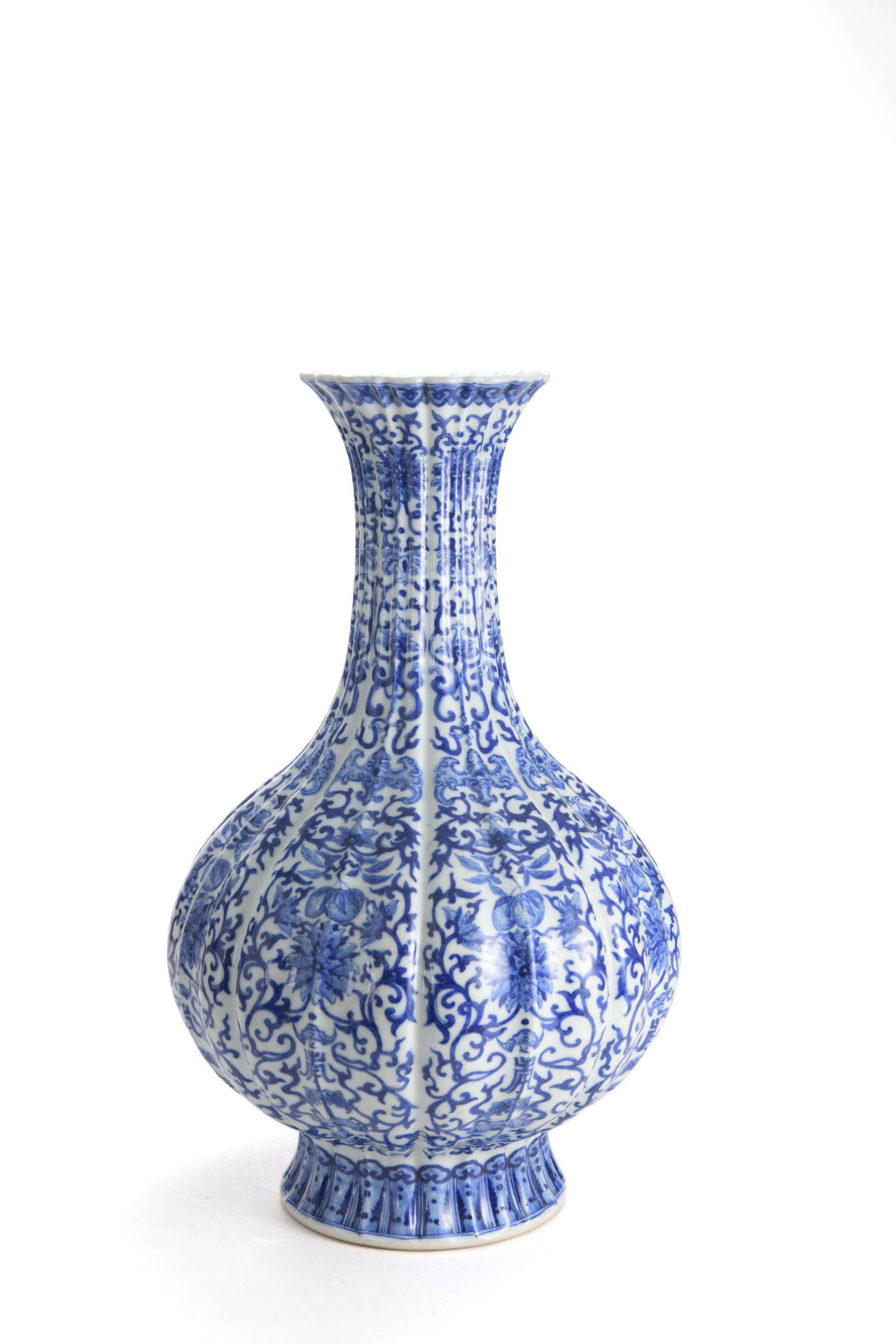 Blue And White Melon Vase Auction