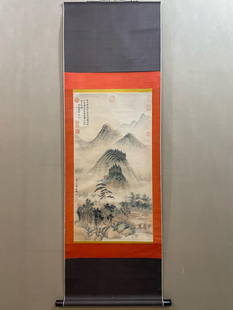 Marked: Wang Hui Chinese Painting (Hanging Scroll on Paper): Marked: Wang Hui Chinese Painting (Hanging Scroll on Paper) 47*90cm