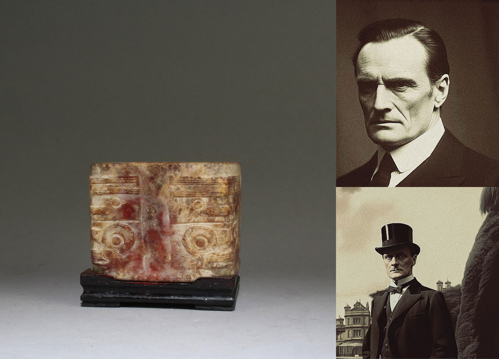 A Carved Jade Cong (1 of 7)