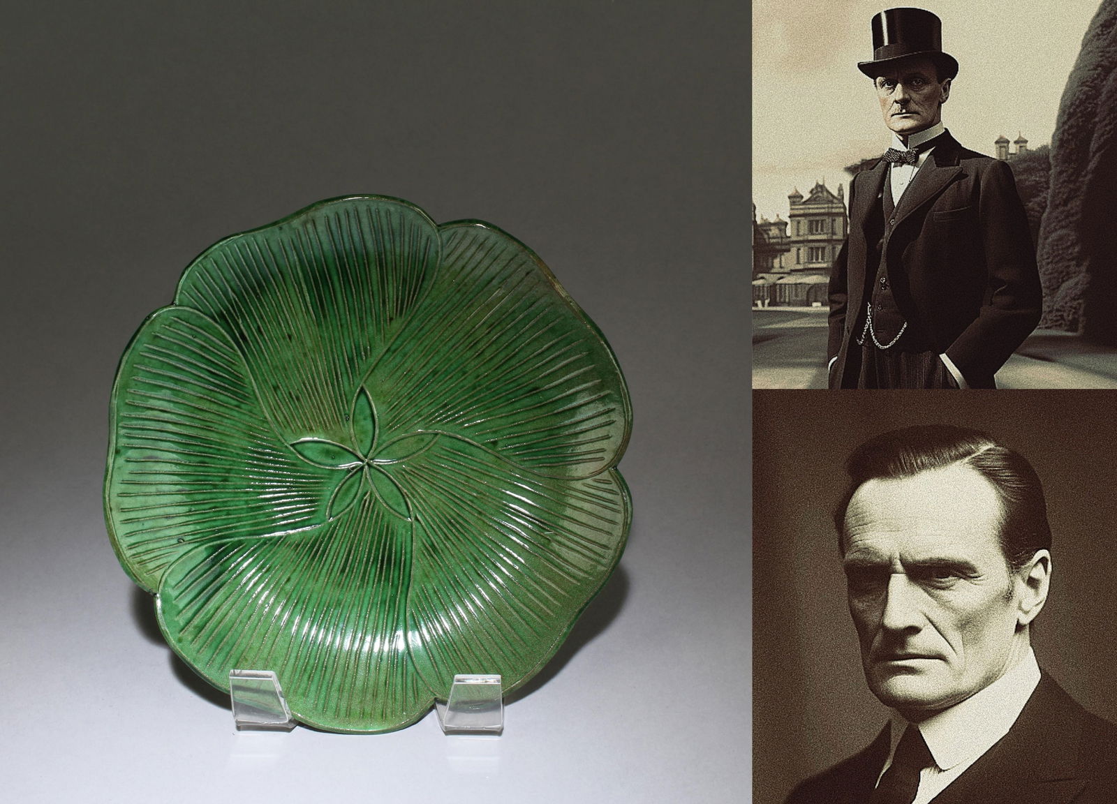 A Ding Lotus Leaf Plate (1 of 3)