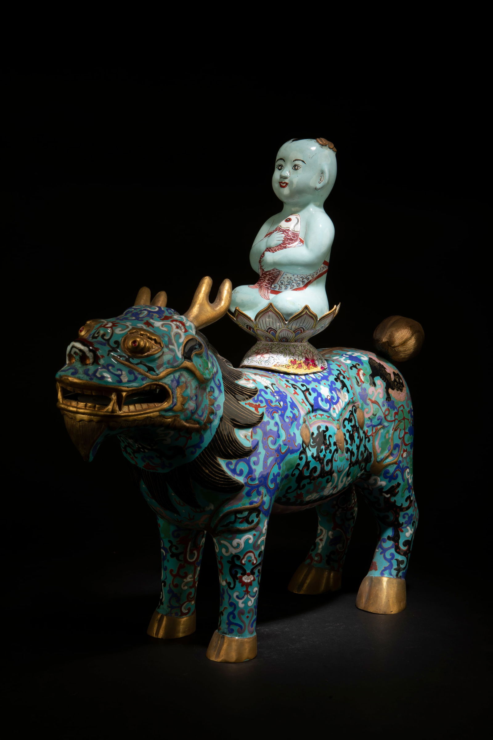 A Three Piece Cloisonne Ornament (1 of 8)