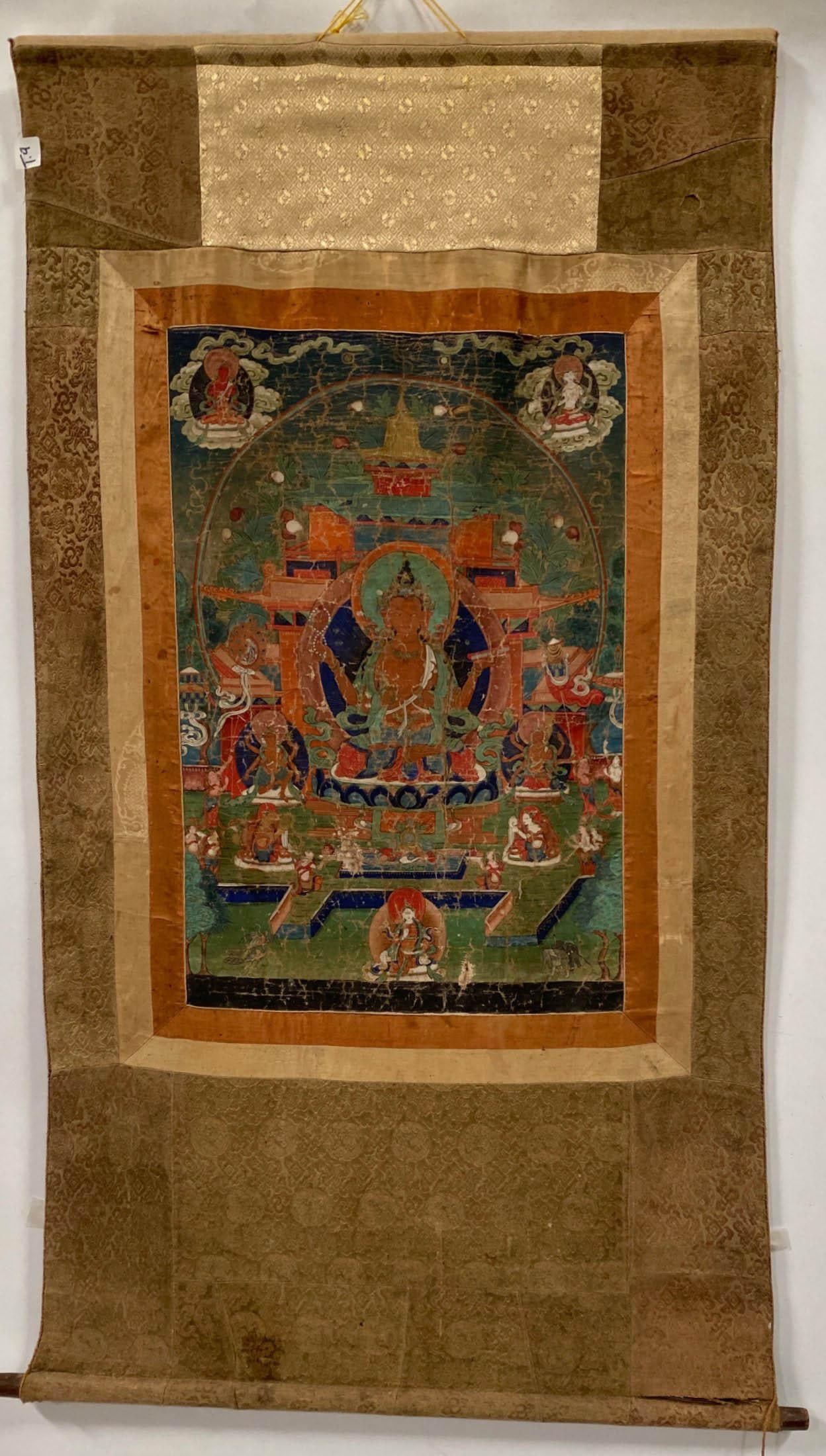 Antique 18th C Tibetan Thangka (1 of 6)