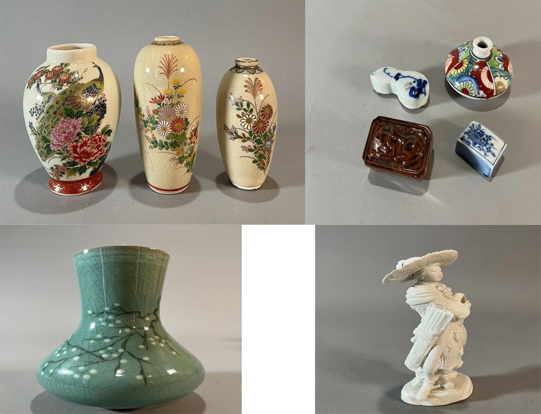 Miniature Satsuma and Other Asian Ceramics (1 of 16)