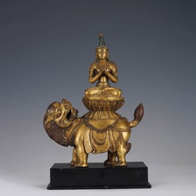 Gilt-bronze Amitayus Statue