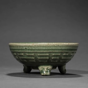 Celadon Glaze Tripod Censer