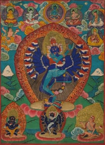 Antique Thangka of Vajrayogini