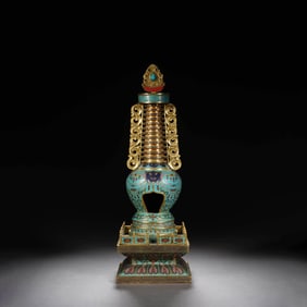 Cloisonne Enamel Pagoda
