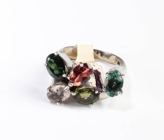 Ruby and Touramaline Ring