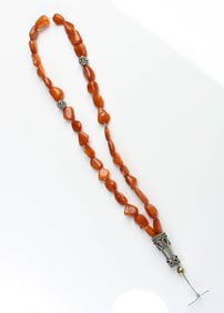 Chinese Amber Bead Necklace