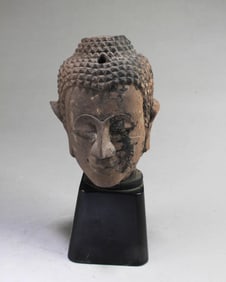 A Stone Buddha Head