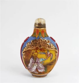 Chinese Peking Glass Snuff Bottle