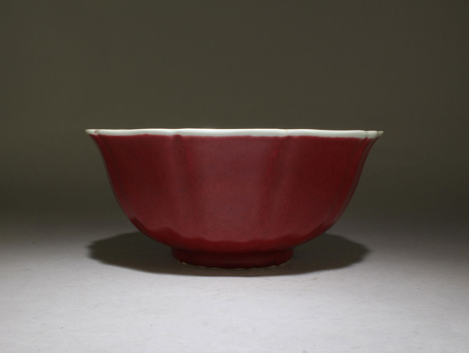 Sacrificial Red Glaze Lobed Bowl (1 of 5)