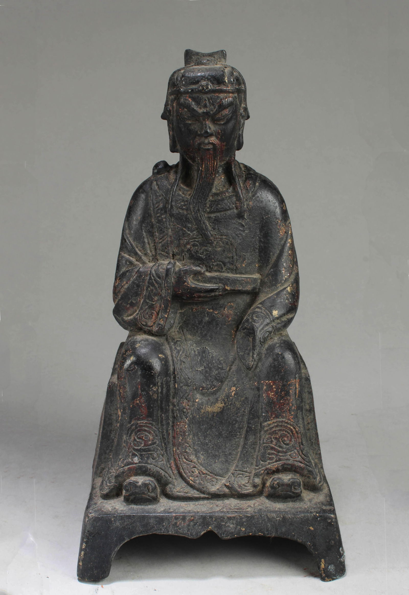 Chinese Bronze Deity Statue (1 of 2)