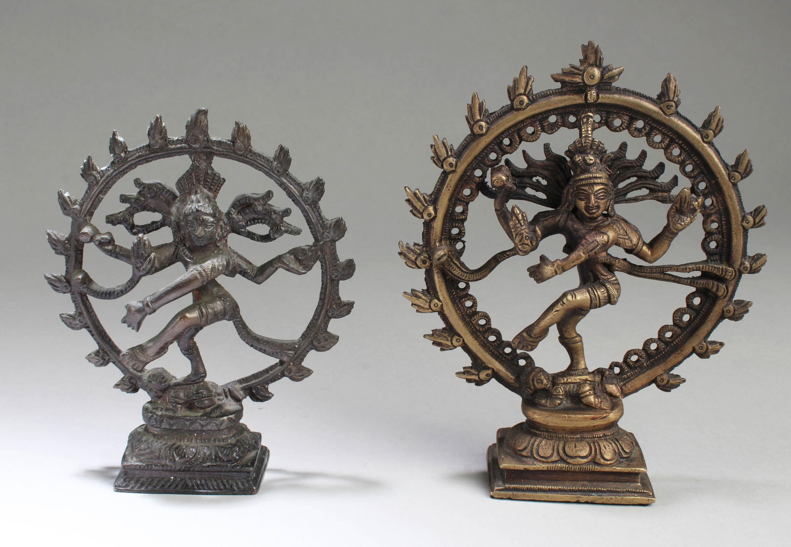 Two Bronze Hindu Shiva Nataraja Dancing Statue (1 of 5)