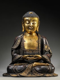 Gilt Bronze Statue of Amitabha
