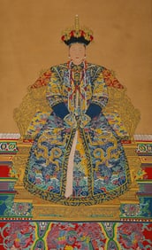 Lang Shining Mark, Chinese Figure Portrait Painting