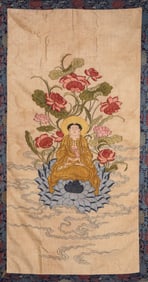 Silk Kesi Panel with Mhavairocana Buddha